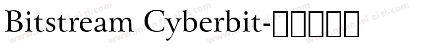 Bitstream Cyberbit字体转换